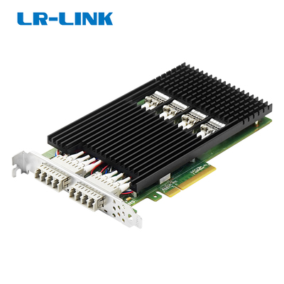 PCIe x8 四光口10G单模双路Bypass以太网网络适配器（基于Intel XL710）