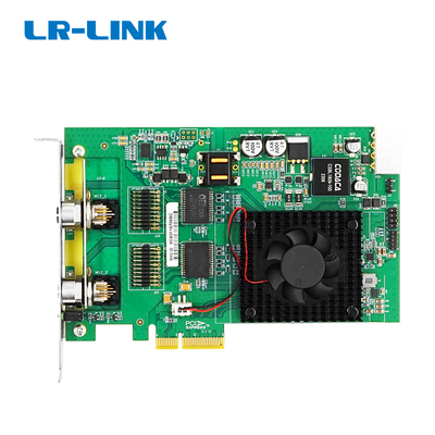 PCIe x4 双电口M12 10G PoE+ 以太网图像采集卡（基于Intel X550）