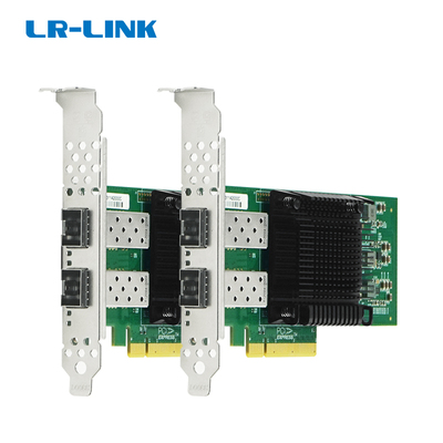 PCIe x8 双光口 10G SFP+单向发送以太网网络适配器（基于沐创 RNP N10 主控）
