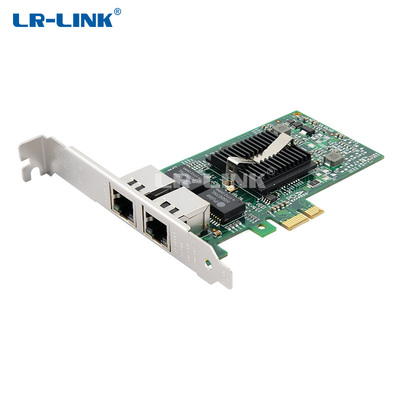 PCIe x1 双电口千兆以太网网络适配器 (基于Intel主控)