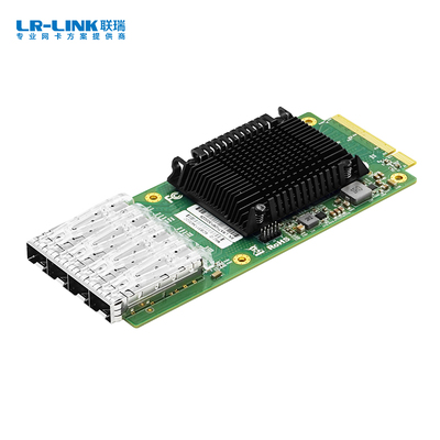 PCIe x8 四光口10G SFP+夹层式以太网网络适配器（基于Intel主控）