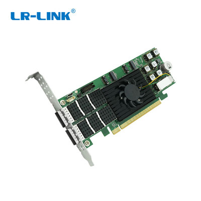 PCIe x16 双光口100G QSFP28以太网智能网卡（基于Xilinx主控）