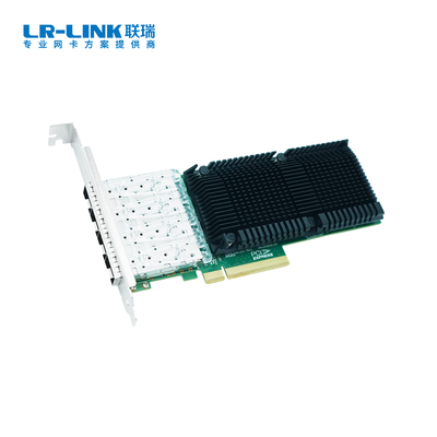 PCIe x8 四光口25G SFP28以太网网络适配器（基于Intel主控）