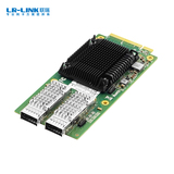 PCIe x8 双光口40G QSFP+夹层式以太网网络适配器（基于Intel主控）