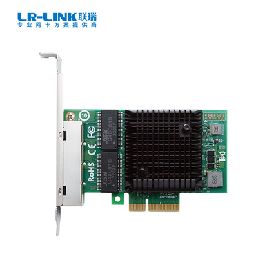 PCIe x4 四电口千兆以太网网络适配器（基于Broadcom主控）